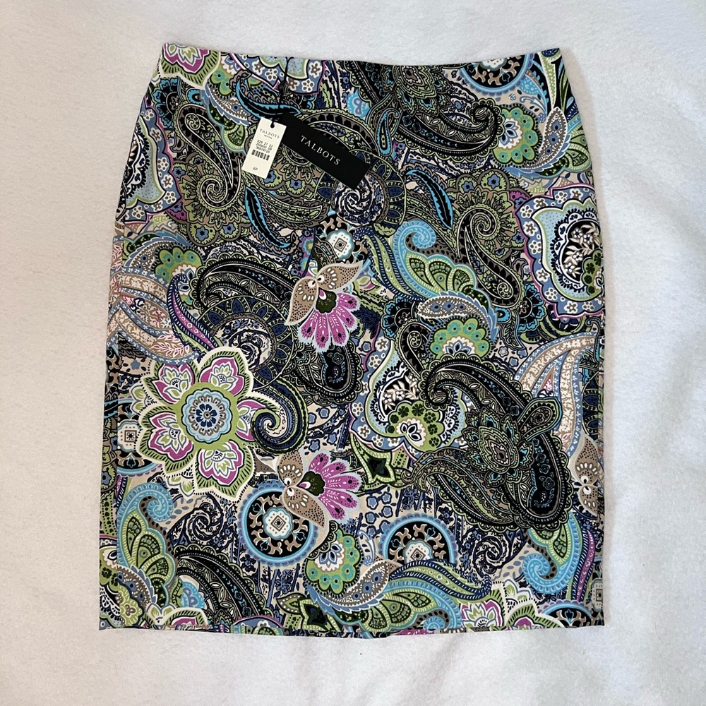 Talbots Multicolor Paisley Women's Skirt
